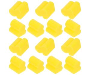 Healifty Parachoques de Silicona para Trombón 20 Piezas, Accesorio para Reducir Volumen en Práctica, Almohadilla Silenciosa Amarilla para Instrumentos de Metal