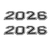 Healifty Parches Termoadhesivos Números 2026 Bordados, 8 Unidades Grandes para Ropa Números, Parches para Planchar y Coser en Camisetas Deportivas, Fútbol, Baloncesto y Uniformes Escolares