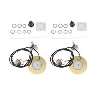 Healifty Pastillas Piezoeléctricas para Guitarra Acústica 50 MM Juego de 2 Sets Potenciómetro Integrado Transductor Estable para Mandolina y Accesorios de Cuerdas Captación Precisa para