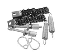 Healifty Pedal de Batería con Doble Cadena y Tensor de Resorte Compatible con Kits de Batería y Accesorios Rápido y Doble para Práctica y Actuaciones