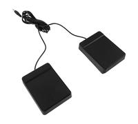 Healifty Pedal de Batería Electrónica Doble con Alta Sensibilidad y Control Rítmico Mejorado, Material Metálico y Abs, con Conector de 3,5 Mm para Práctica en Casa y Estudio