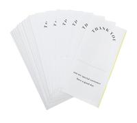 Healifty Pegatinas Adhesivas y Decorar de Agradecimiento 50 en Papel Blanco Fácil Remoción sin Residuo para Sellar Bolsas para Embalaje y Regalos