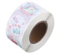 Healifty Pegatinas de Recompensa Infantiles de Dibujos Animados Diseño de Unicornio Autoadhesivas sin Residuos Ideales para Motivación Escolar y Premios para Rollo Único de Pegatinas