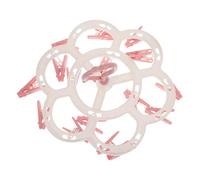 Healifty Percha Secado Antiviento Clips Antideslizantes para Calcetines Ropa Interior Toallas Giratoria Rosa