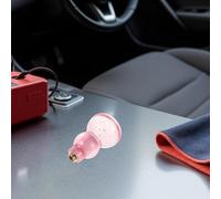 Healifty Perilla de Cambio de Marchas Manual para Coche Pomo de Palanca de Cambios Forma de Calabaza Cristal Acrílico Rosa Reemplazo Adaptador Accesorio Decorativo Ergonómico para