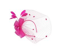 Healifty Pinza Cabello de Gasa Rosa Fucsia para Bodas y Fiestas Tocado Nupcial Elegante Accesorio Duradero para Fotografía y Eventos Obsequios