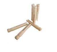 Healifty Pinzas de Madera Natural 11 Cm para Fotos y Manualidades, Clips de Fotos de Madera para Decoración, 20 Unidades para Bricolaje, Pintura y Colgar Notas en Hogar y Oficina