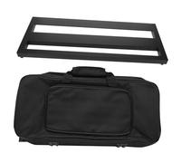 Healifty Placa de Efectos de Guitarra Portátil Negro Base Profesional para Pedalera de Efectos para Practicar Casa o Escenario