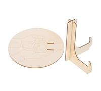 Healifty Placa de Madera para Recién Nacido Grabada Soporte con Base para Brazalete Hospitalario Conmemorativo Redondo para Anuncio de Colección Duradera