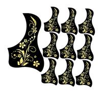Healifty Placa del Golpeador y Material PVC Duradero para Guitarra Acústica 10 Piezas de 40/41 Pulgadas, Protección Resistente a Rayaduras Diseño Único