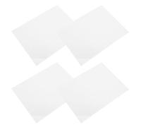 Healifty Placas de Aluminio Blanco para Sublimación Doble Cara 10 MM 30X40 CM Paquete de 4 Unidades Acabado de Alto Brillo para Letreros de Oficina y Señalización Comercial