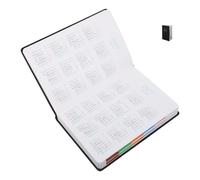 Healifty Planificador Diario 2026 A5 con Tapa de PU Negra Cuaderno Planificador Mensual y Semanal Rastreador de Hábitos Organizador Académico Tareas para Estudiantes y Profesionales