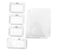 Healifty Plantillas De Dibujo para Bricolaje Tamaño Compacto Regla De Plástico 6 Piezas Herramienta De Dibujo Plantillas De Números Grandes para Exámenes y Manualidades