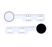 HEALIFTY Plástico PD Regla Pupila Distancia Medición Regla Ojo Herramienta oftalmológica 5pcs (Blanco)