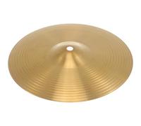 Healifty Platillo Hi-hat Fuerte Resistencia al Golpe de Latón Dorado Instrumento de Percusión Versátil para Batería para Principiantes y Profesionales