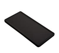 Healifty Plato de Sushi Rectangular Pequeño de Cerámica Japonesa Negra Mate, Bandeja para Servir Aperitivos y Postres, Recipiente Compacto para Fiestas y Cocina Doméstica