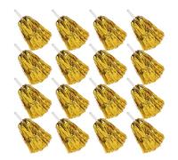 Healifty Pompones Metálicos para Animadora con Asa Antideslizante, 24 Piezas de 25 G, Color Dorado, Accesorios Esenciales para Animación en Deportes, Fiestas y Eventos de Equipo