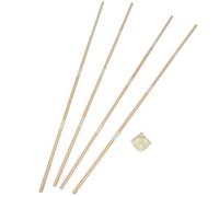 Healifty Postes de Madera para Tipi Infantil Soporte Triangular, Varillas Redondas Naturales, Estructura de Madera Maciza, Refuerzo Estable para Casitas de Juegos, Uso Interior y Exterior,