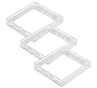 Healifty Protector de Caja de Cubiertas de Enchufes Tipo 86 Material Abs, Diseño Ultra Delgado y Fácil Instalación para Baños y Balcones, Paquete de 3 Unidades