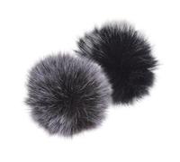 Healifty Protector de Viento para Micrófono Lavalier Mini de Felpa Suave, Compacto y Portátil, 4 Piezas, Adecuado para Entrevistas y Transmisiones en Directo