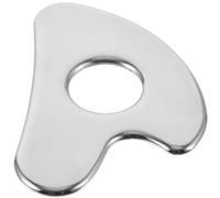 Healifty Raspador Facial de Acero Inoxidable Resistente al Desgaste Herramienta de Masaje Forma de Corazón para Cara y Cuerpo Bordes Suaves y Portátil para Masaje de Cuello y Músculos