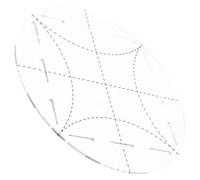 Healifty Regla Acrílica para Patchwork de 5 Pulgadas Plantilla de Costura Duradera para Manualidades DIY Herramienta para Cortar Tela Costura Doméstica