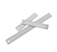 Healifty Regla de Acero Inoxidable con Respaldo de Corcho Antideslizante Juego de 3 Piezas 1 de 30 CM y 2 de 15 CM para Dibujo Medición Precisa en Oficina y Uso Escolar