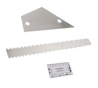 Healifty Regla de Nivelación para Guitarra 3 Piezas Muescas para Medir Altura de Cuerdas y Trastes Herramienta para Guitarra Eléctrica Acústica Acero Inoxidable Compacto y Preciso