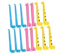 Healifty Regla De Plástico para Niños Centímetros, Tamaño Pequeño, Diseño De Jirafa, Kit De 30 Unidades, Práctica y Portátil para Uso Escolar y Estudio