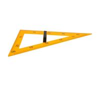 Healifty Regla Triangular Magnética de 40 CM Amarilla para Aula Herramienta Didáctica de Dibujo y Medición con Mango Desmontable Material Plástico Resistente para Enseñanza Geométrica