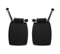 Healifty Reposapiés para Silla de Ruedas Negro de Abs y Hierro Superficie Lisa, Diseño Reforzado para Uso Diario Hogar y Salidas