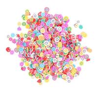 Healifty Rodajas de Fruta para Uñas 5000 Piezas Pack Accesorios de Arcilla para Decoración de Uñas DIY Calcomanías Decorativas para Manicura Creativas