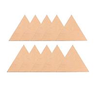 Healifty Rodajas De Madera Triangulares 15 Piezas De Madera Sin Acabado De 3.93 X 3.93 X 0.11 Pulgadas Para Manualidades Diy Pintar Colgantes Y Adornos Escuela Fiesta Regalos