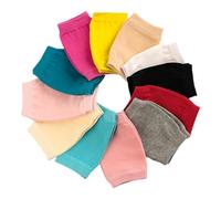 Healifty Rodilleras Elásticas Color Aleatorio 6 Pares de Algodón Protectores Transpirables y Finos para Bebés que Gatean Niñas en Actividades de Correr y Montar