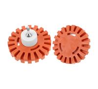 Healifty Ruedas de Goma para Pulir y Remover Calcomanías de 4 Pulgadas Accesorio para Taladro Eléctrico Borrador Adhesivo para Coches Motos y Vehículos Recreativos Kit 2 Piezas