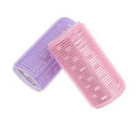 Healifty Rulos Grandes Cabello Núcleo de Aluminio Calefactor 2 Piezas Jumbo en Rosa y Morado Rizadores Manuales Fáciles para Volumen y Peinados Naturales en Cabello Corto y Largo
