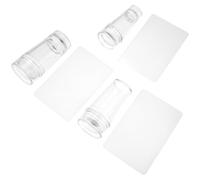 Healifty Sellos de Uñas Transparentes de Doble Punta Silicona Flexible para Manicura Profesional y Diseño DIY Herramientas de Belleza para Decorar Uñas Mujer