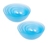 Healifty Set de 10 Cuencos Plásticos para Mascarillas Faciales, Cuencos para Mezclar Caseros Salón, Colores Aleatorios, Material Flexible y Duradero, Adecuado para Spa y Color Aleatorio