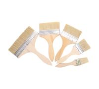 Healifty Set de 5 Pinceles de Pintura Mango de Madera Cerdas Gruesas y Suaves Tamaños 15 25 4 5 y 8 para Pintura al Óleo Acuarela y Barniz Adecuado para Muebles y