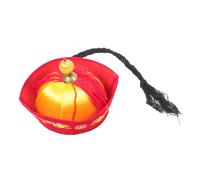 Healifty Sombrero Chino de Antiguo para Adultos con Trenza y de Caballo Accesorio de Cosplay de Oriental para Fiestas y Representaciones Culturales