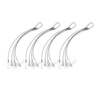 Healifty Soporte Colgante de Acero Inoxidable para Lámpara de Cultivo de Plantas, Kit de 4 Cuerdas Resistentes para Macetas y Luces Led, Adecuado para Interior, Sala y Oficina