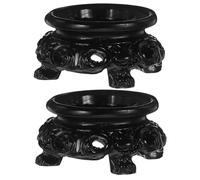 Healifty Soporte De Resina Para Bolas De Cristal Pequeño Base Esférica Hueca, Resistente y Decorativo, Adecuado Para Oficina y Hogar, Set De 2 Unidades