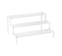 Healifty Soporte Exhibición Acrílico Transparente Desmontable Estante Escalera para Organización Cosméticos y Perfumes Escritorio