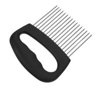 Healifty Soporte para Cortar Cebolla de Acero Inoxidable 304 Tamaño Grande 16 Agujas Herramienta Auxiliar para Picar Verduras Tomates y Frutas Cítricas Asistente Seguro para Cocina