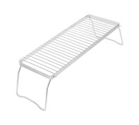 Healifty Soporte para Fuego de Leña de Acero Inoxidable Parrilla Portátil para Barbacoa al Aire Rejilla Resistente para Camping y Jardín