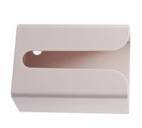 Healifty Soporte para Papel de Pared Abs sin Taladro, Caja Organizadora para Pañuelos Color Albaricoque, Porta Pañuelos Adhesivo para Baño y Cocina, Accesorio Práctico Hogar