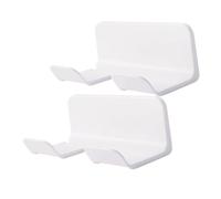 Healifty Soporte para Secador de Pelo Material Plástico Blanco y Colgante sin Perforaciones Almacenamiento Práctico Paquete de 2 Unidades para Baño