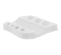 Healifty Soporte para Tazas de Pigmento de Silicona Organizador Ovalado para Bolígrafos y Bastoncillos de Algodón Resistente y Reutilizable Adecuado para Salones de Belleza y Uso