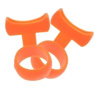 Healifty Soportes Antideslizantes para Púas de Guitarra Hombre 2 Unidades, Funda para Dedos Práctica para Aprender a Tocar, Accesorio Instrumental para Sujeción y Control en Guitarra
