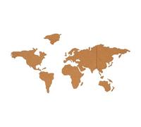 Healifty Tablero de Mensajes Autoadhesivo de Corcho Natural Forma de Mapa del Mundo, Decoración Mural para Oficina y Hogar, Tablero de Anuncios para Notas y Fotos, Uso Multifuncional
